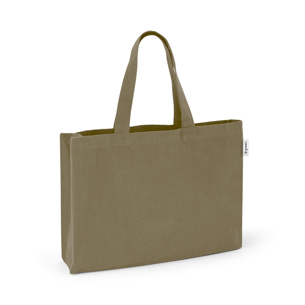 Sac publicitaire coton organique et recyclé 280g CAMDEN Vert fonce